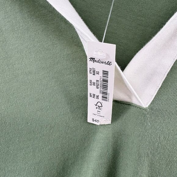 Madewell relaxed polo tee in Aloe Green Size Extra Small XS NWT - Picture 8 of 11